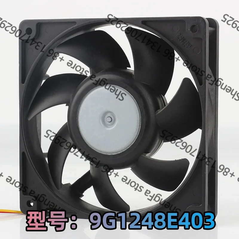 New Sanyo 5V 12V 24V AC EC 12025 12CM 120X120X25MM Power source Frequency changer 9G1248E403 Three-wire Cooling fan DC 48V 0.16A