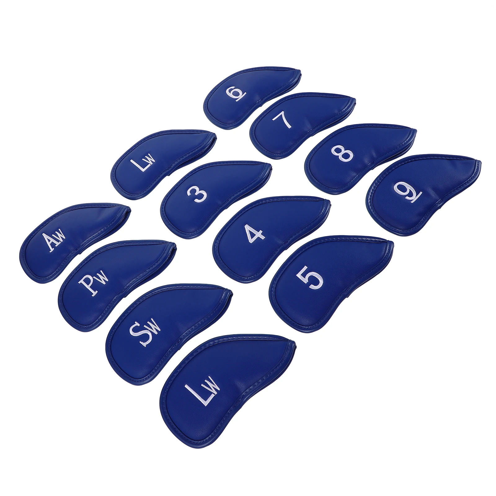 

12pcs Club Covers Thickened Pu Protective Accessories Universal Fit Stylish Design Golf Heads Covers Numbered Golf