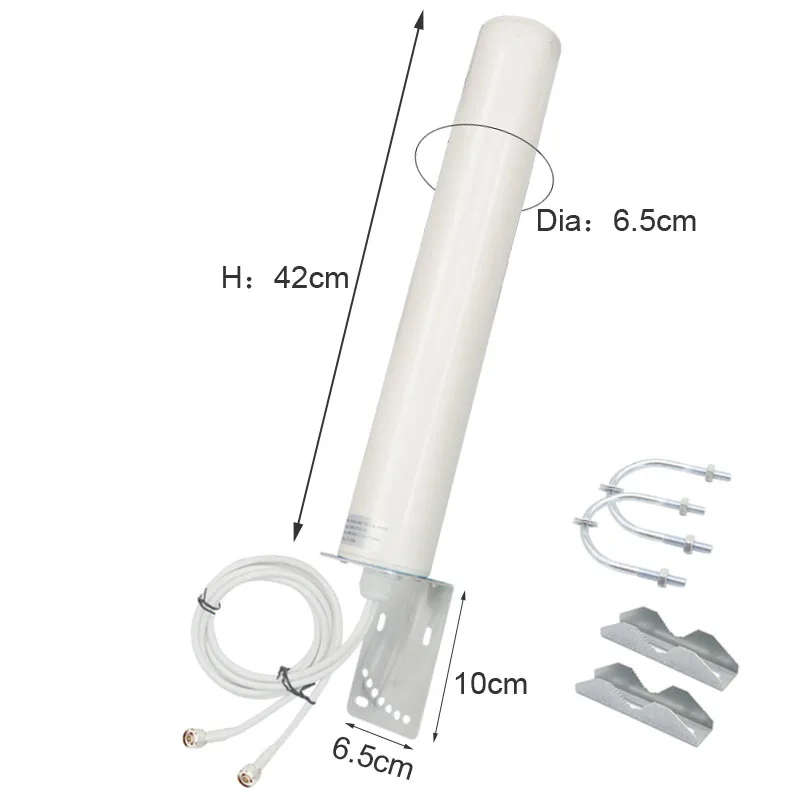 Dual Band 4G LTE 3G GSM WiFi 18dbi Antenna Outdoor Waterproof for Router Aerial Communication Antennas with N female RP SMA TS9