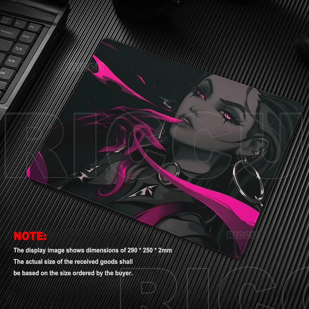 Valorant Mouse Pad Gaming Computer HD Custom Small Square Desk Mat Locking edge Rubber Anti Slip Soft Aesthetics XS Table Carpet