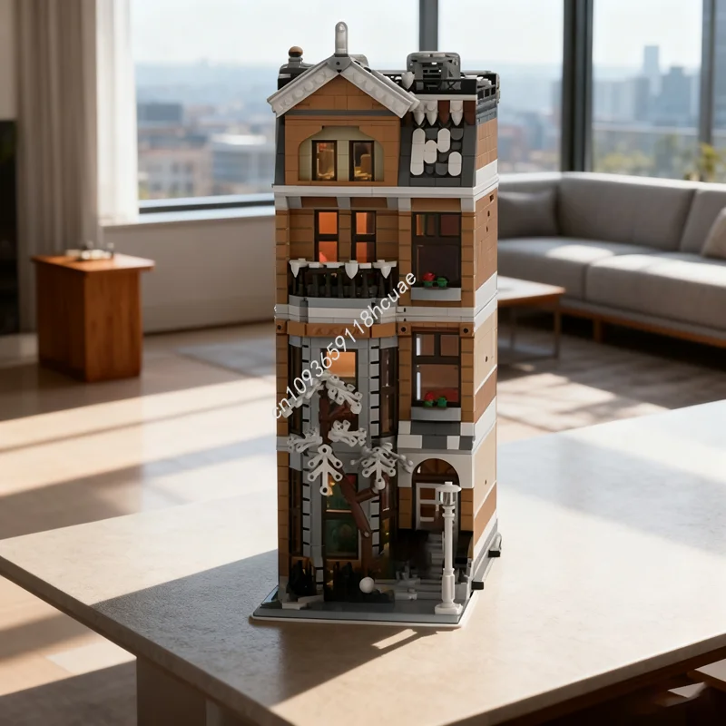 

2529pcs MOC Christmas Modular Home Modulared Model Building blocks Assemble creative idea gifts Education toy Brick Birthday