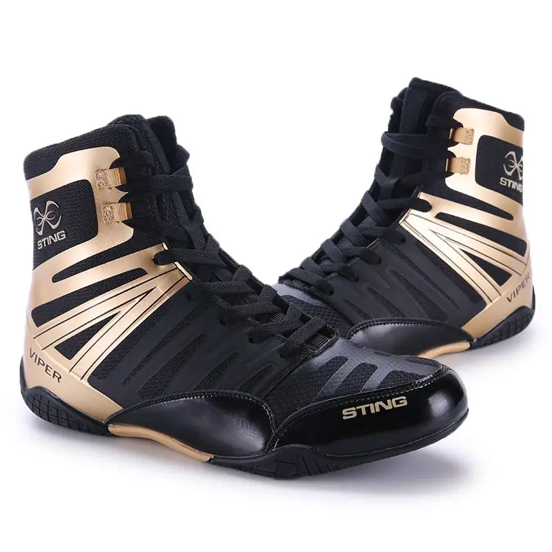 2026 New Trend Men Wrestling Sneakers Anti-Slip Gym Training Shoe Unisex Top Quality Fighting Shoes Mid-Top Boxing Shoes For Man