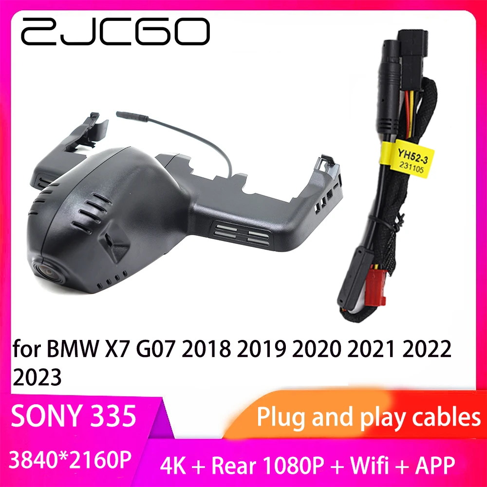 

ZJCGO Plug and Play Car DVR Dash Cam UHD 4K 2160P Video Recorder for BMW X7 G07 2018 2019 2020 2021 2022 2023