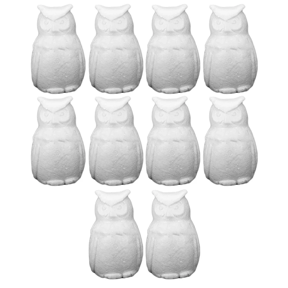 

10Pcs Foam Owl Craft Shapes DIY Painting Foam Models for School Projects Handmade Ornaments Party Decor DIY Models