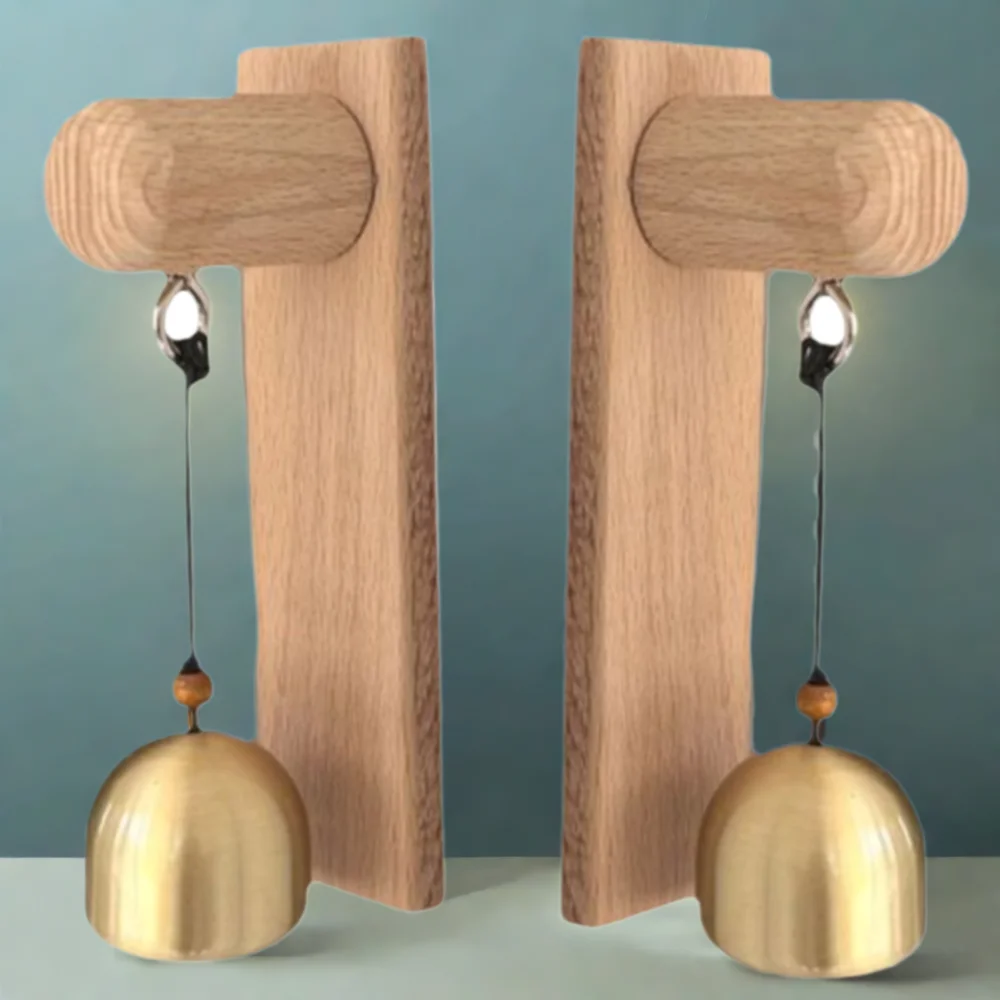 Wooden Door Bell Shopkeepers Bell Hanging Decorative Delightful Sound Door Opening Wind Chime for Business Garden Unique Gift