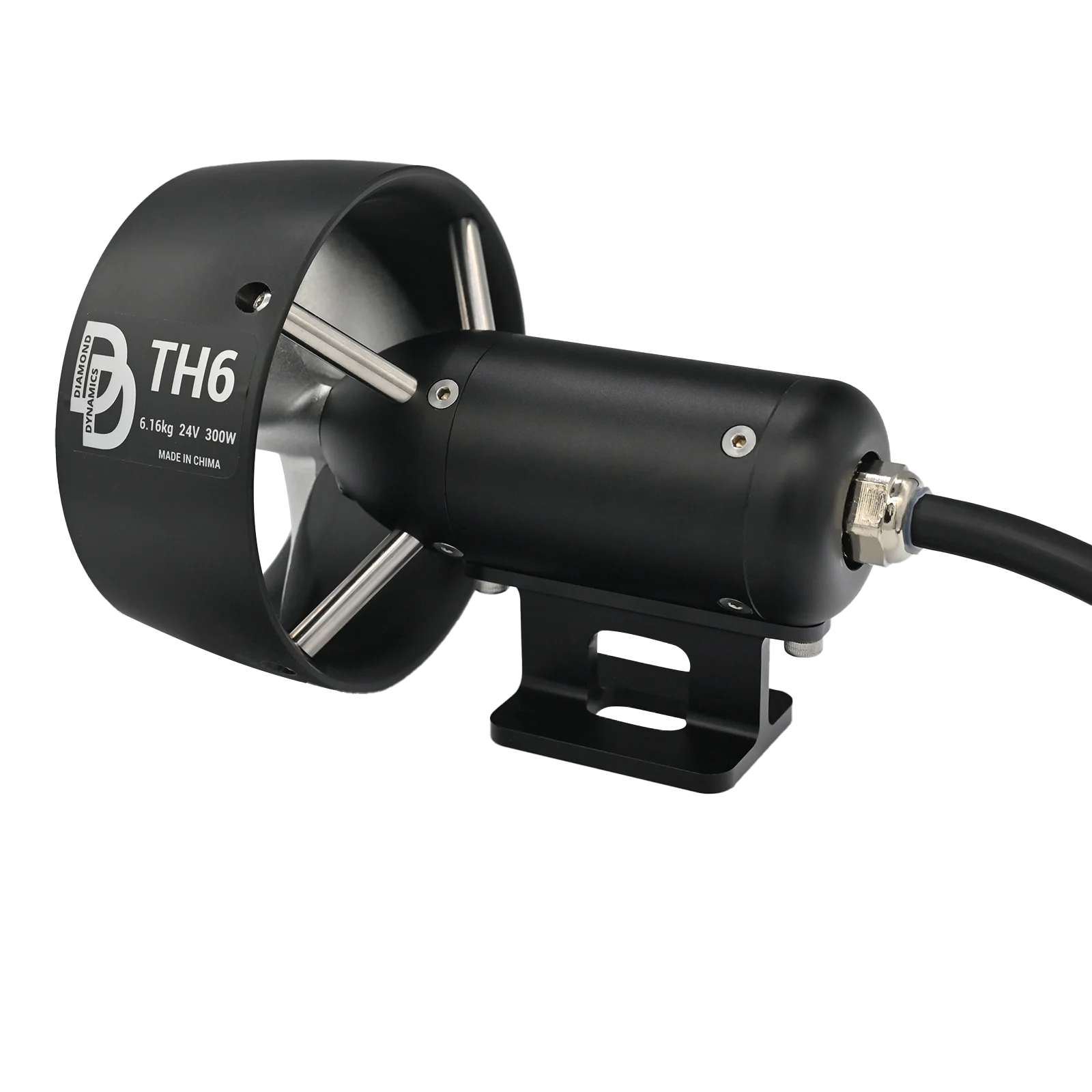 

24V 6.16kg Thrust 300W Brushless Motor 50M Waterproof Depth 316L Stainless Steel for Seawater ROV