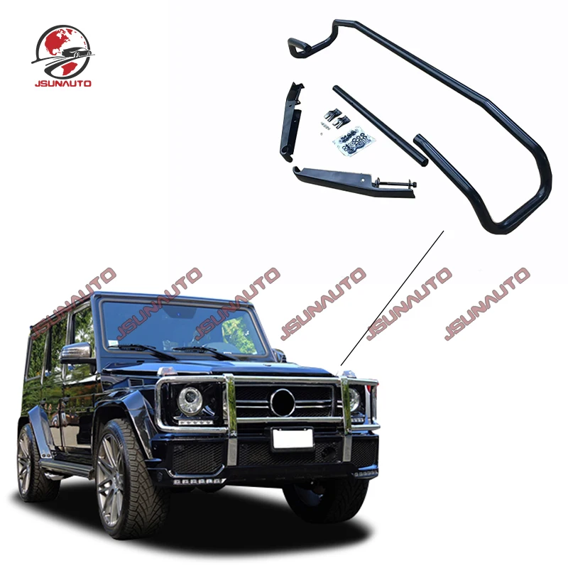 

Для Benz G Class W463 G63 G65 Защитная решетка переднего бампера из нержавеющей стали, серебристый, черный цвет W463, защита решетки бампера
