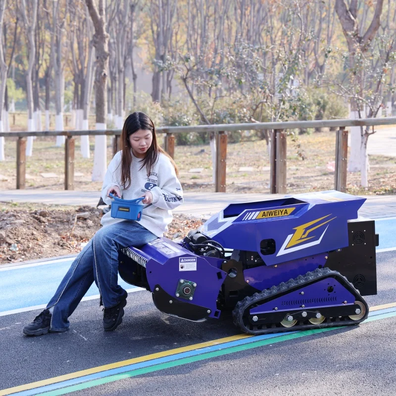 Customized Cordless Freedom Mower: Self-Propelled Tracked & Easy Remote-Controlled