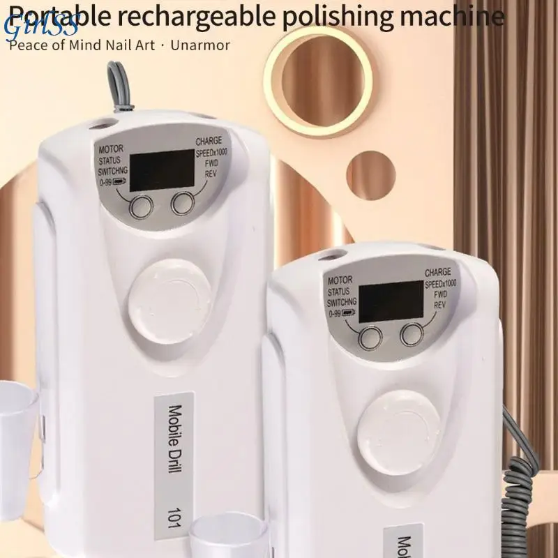 Professional Manicure Drill 30000 RPM USB Rechargeable Portable Low Noise T4MB