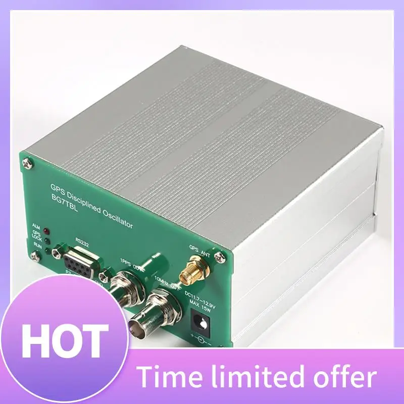 ABFN-GPS-CSG GPSDO GPS مذبذب الانضباط على مدار الساعة 10KH-220Mhz VFO موجة جيبية مع تردد شاشة الكريستال السائل 10Mhz الناتج الولايات المتحدة التوصيل