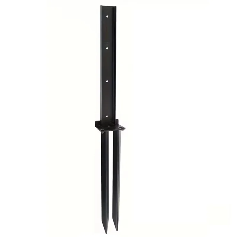 ABKO-Kit de reparación de postes de valla de acero resistente, soportes de anclaje y picos de tierra para fijar vallas de madera inclinadas/rotas