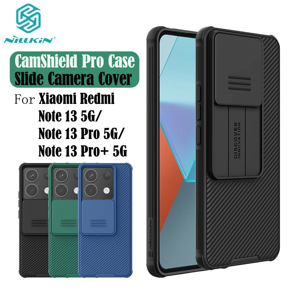Für xiaomi redmi note 13 pro 5g fall nillkin cam shield pro schiebe kamera schützen schutz abdeckung für redmi note 13 /13 pro+ plus 5g
