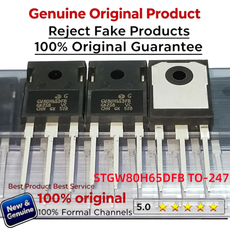 5-10-20PCS 100% New Imported Original STGW80H65DFB GW80H65DFB IGBT Insulated Gate Dipolar Transistor 650V 85A TO-247
