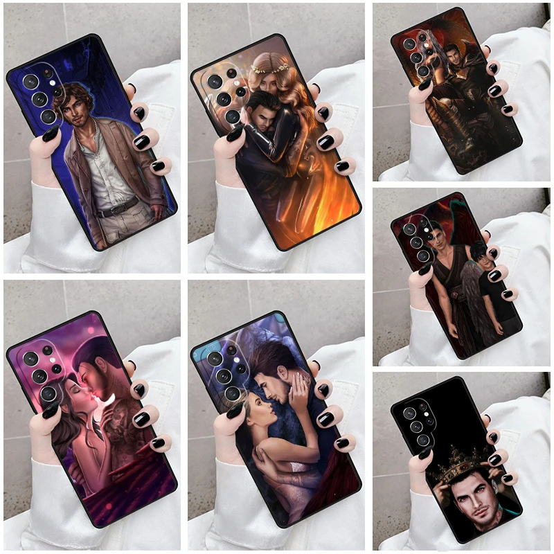 Phone Case For Samsung Galaxy S24 S23 S21fe S22 Ultra Plus Note 10 20 S8 S9 S10 Cover Lucifer Morningstar Romance Club