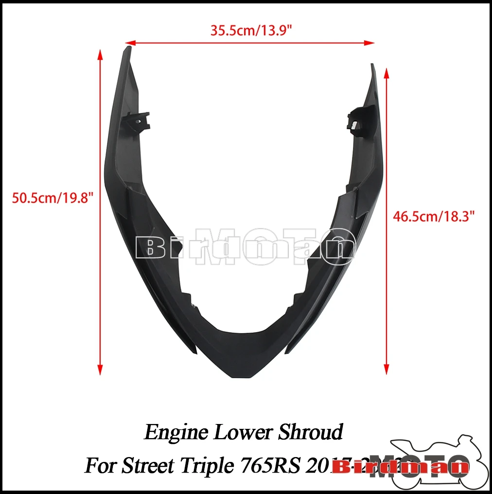 For Street Triple 765 RS 765RS 2017-2022 Belly Pan Lower Engine Chassis Fairing Guard Skid Plate Spoiler Cover Engine Protector