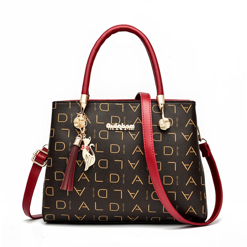 

New PU Leather Casual Crossbody Bags for Women Luxury Designer Tote Handbag Female Large Capacity Femal Travel Shoulder Bag Sac