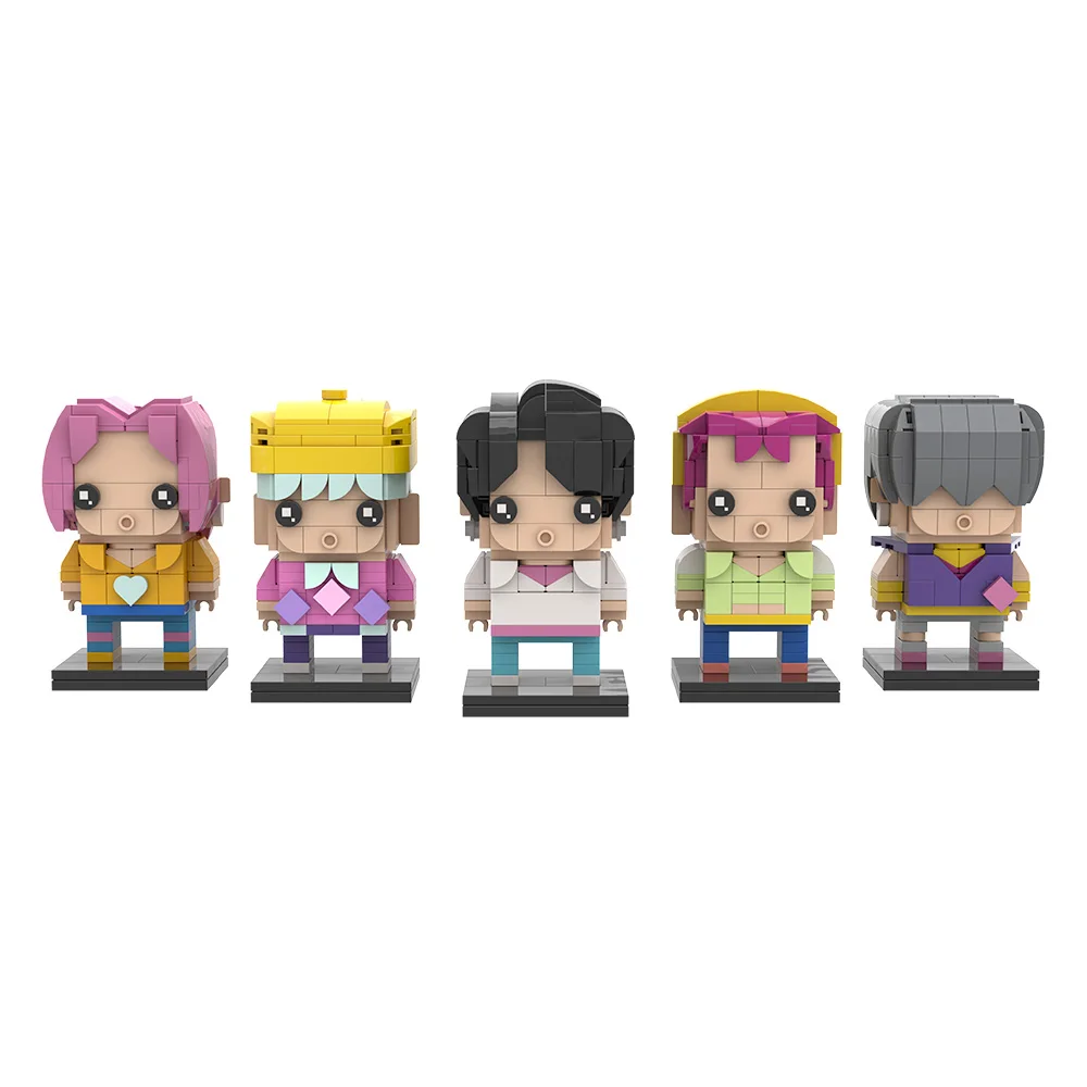 Gobricks MOC k-pops chasseurs démontés Lion corbeau briques modèle Sajas garçons blocs de construction Rumi Sussie figurines d'action jouets enfants cadeaux