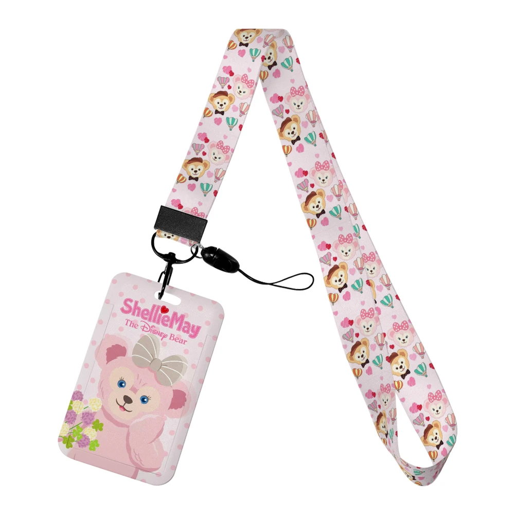 Lovely ShellieMay Disney land Cartoon Neck Strap Lanyard Movie Princess Card Cover Cartoon Badge Holder Id Card Girls Hang Rope