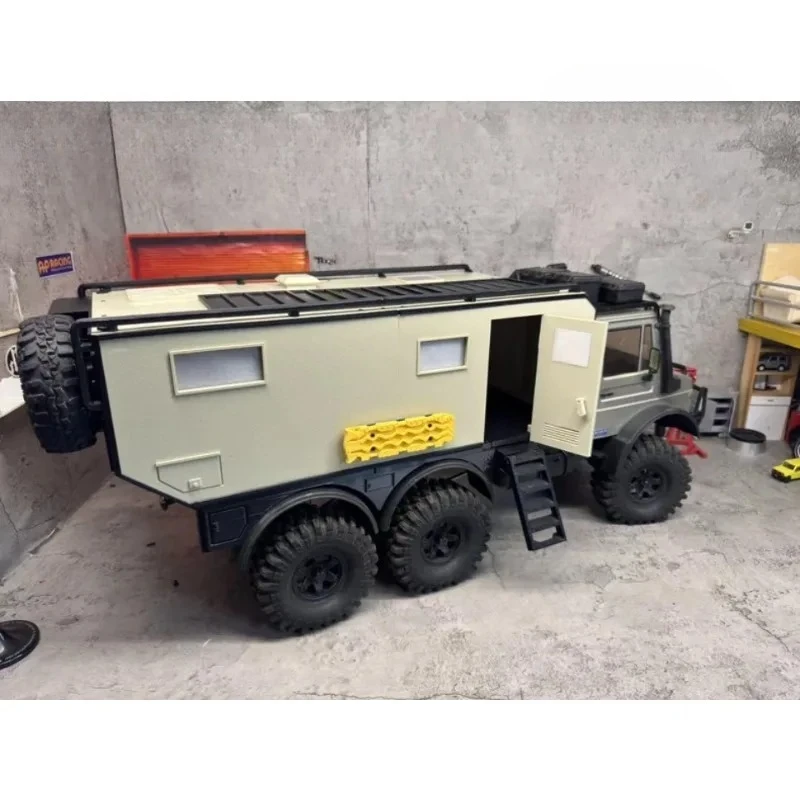 For CROSSRC NT6 Unimog 1/10 Scale RC Crawler Low-Roof Camper Shell Rear Cabin  Model Conversion Upgrade Parts Customization Kit