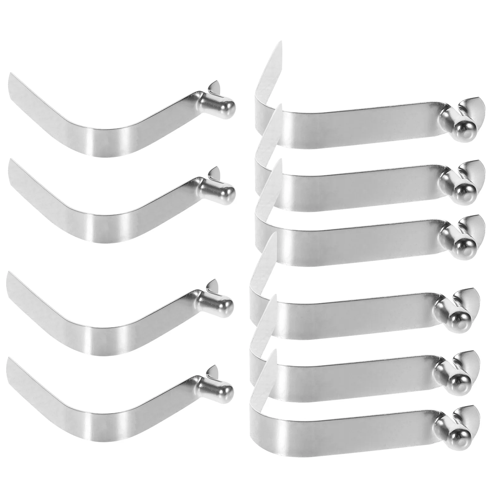 

10 Pcs 4JSHV Type Single Hollow Spring Clips 6mm Steel Construction Snap Clips for Umbrella Repair Camping Tents