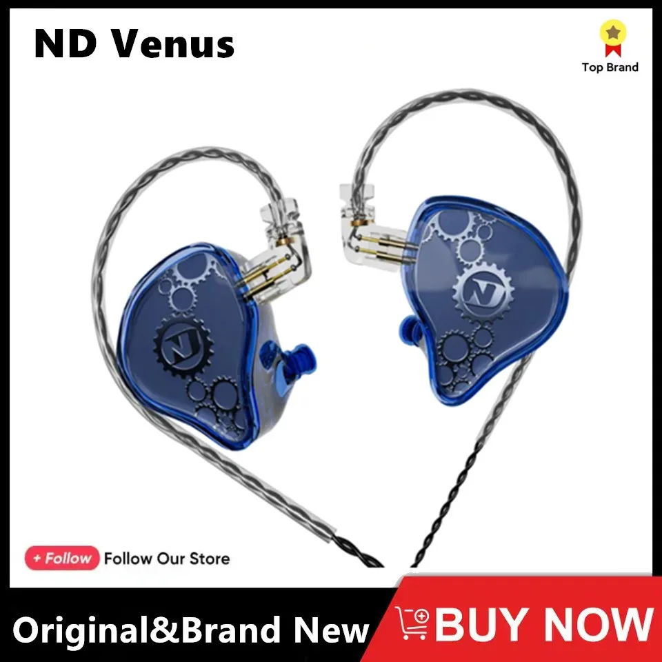 ND Venus Type C/3.5mm Wired Headphones Dynamic Drive HiFi Bass Stereo Music Earphones Noise Cancelling Game Headset For Phone PC