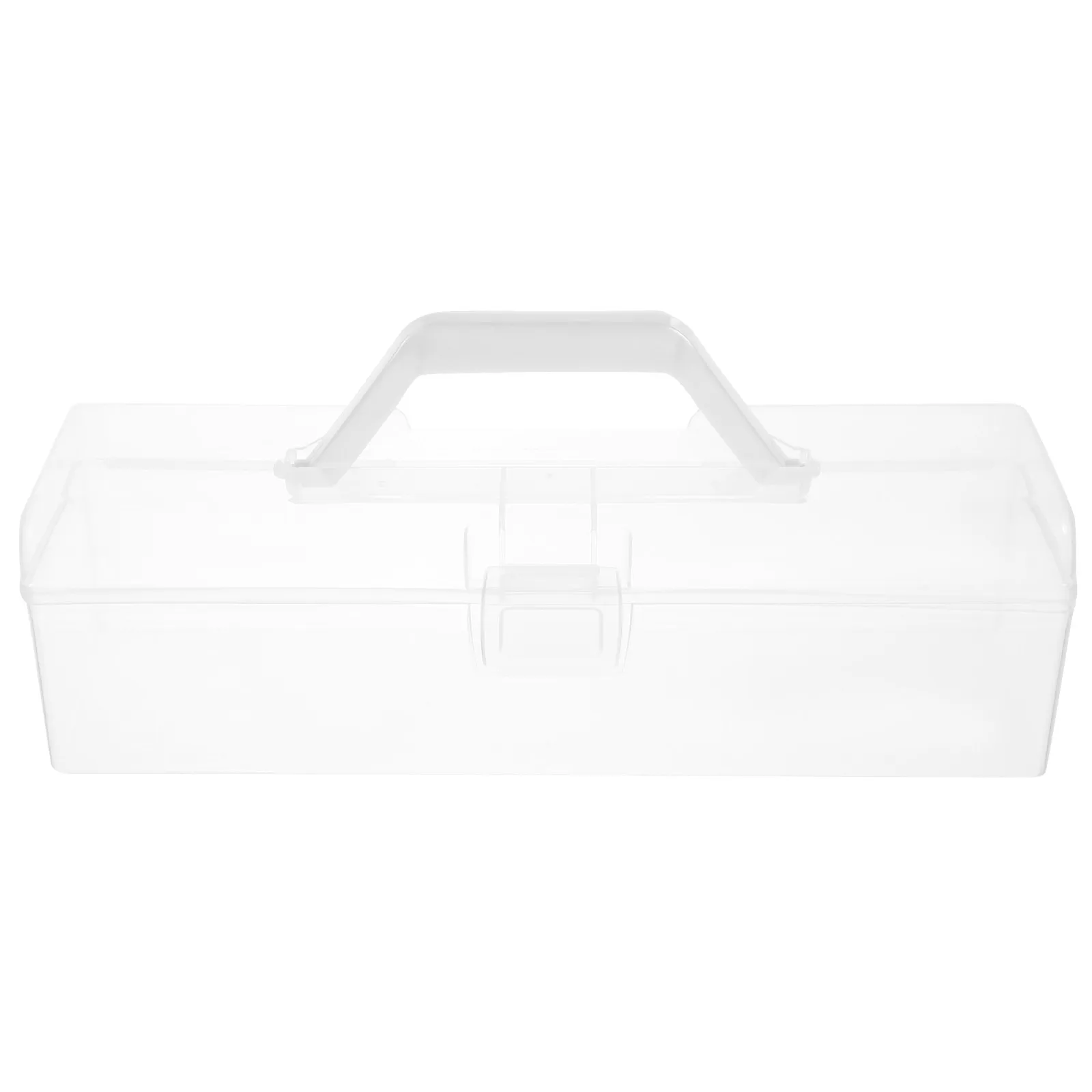 

Transparent Painting Brush Box Portable Lightweight Design with Protective Buckle Perfect for DIY Art Students Portable Storage