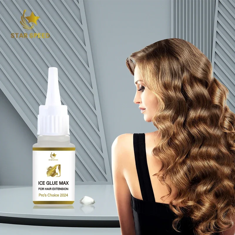 Star Speed – Gel d'extension de cheveux naturels, confort Invisible, glace