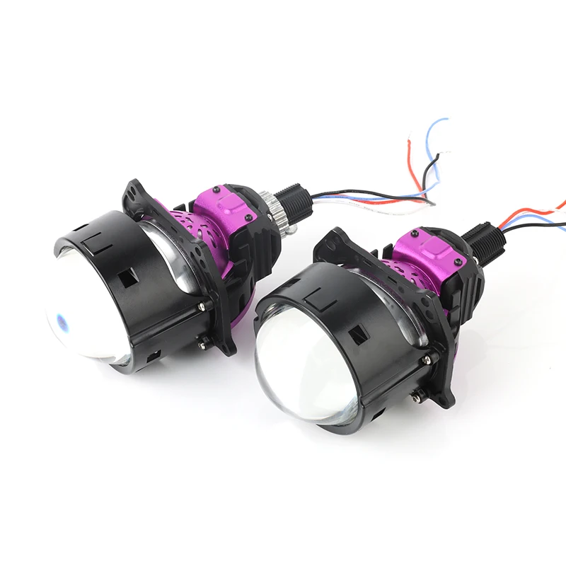 70W 8000LM OEM Colors Lossless Bi Led Projector Lens 3 Inch Bi Led Projector Lens Super Bright Led Headlamp Headlight Kit
