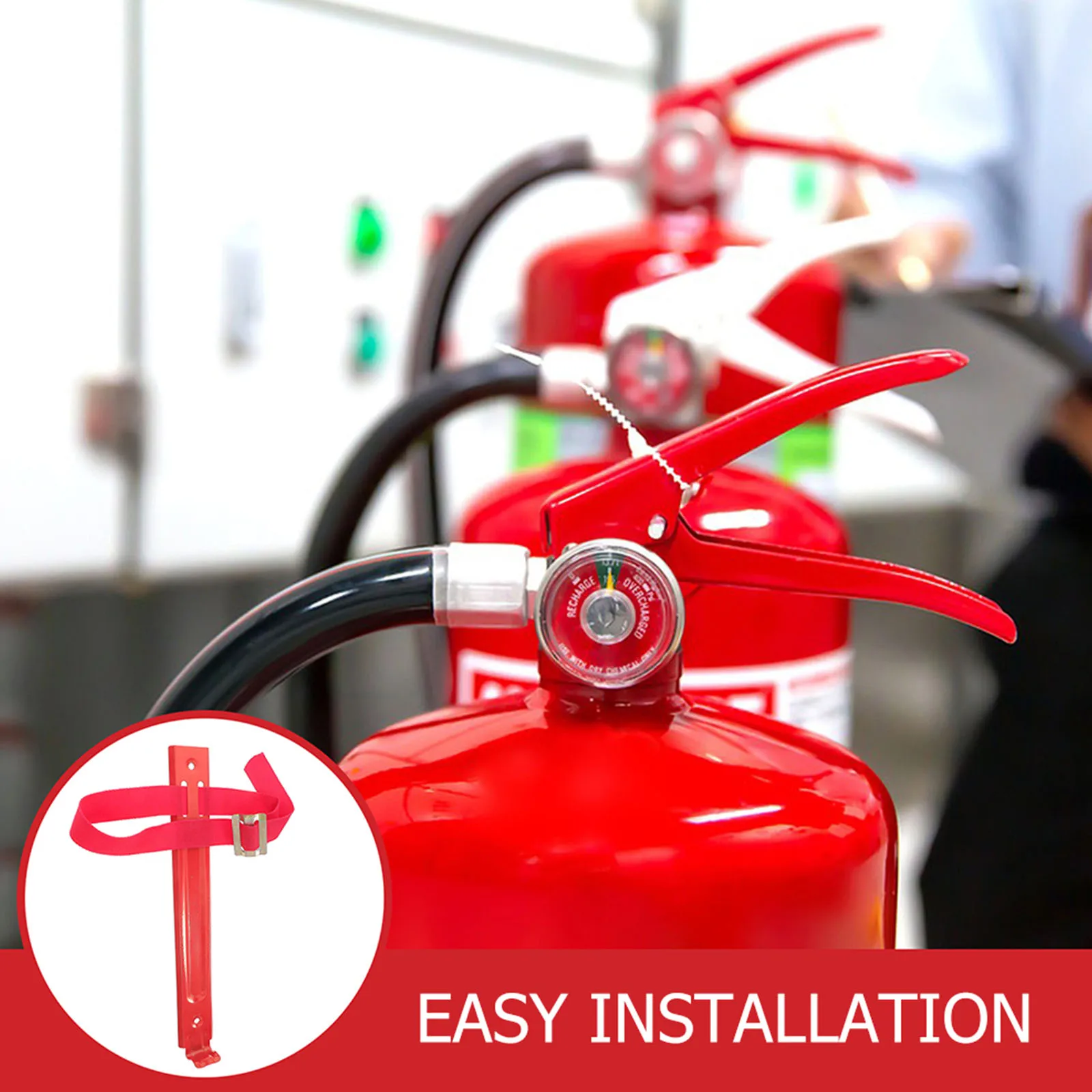 Adjustable Extinguisher Bracket Wall Mount Hook For Boat Office Vehicle Home Heavy Duty Iron Rack Fire Alarming Pull Station