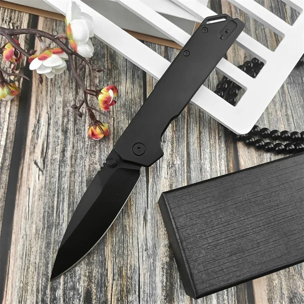 

2038 KVT Bearings Folding Knife 3.5" D2 Steel Blade Aluminium Alloy Handle Tactical Outdoor Pocket Knives Survival Tool Clip