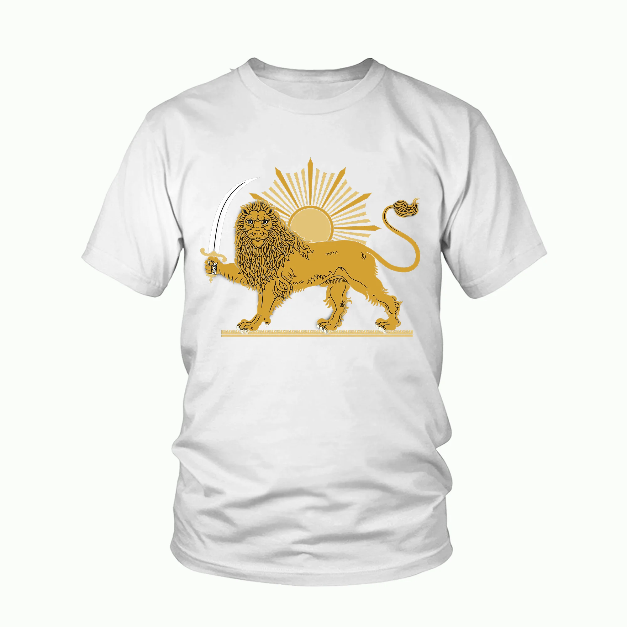 2022 New Men/women Fashion Persia Flag 3D Printed T Shirt Casual Short Sleeve Sport Tee Top