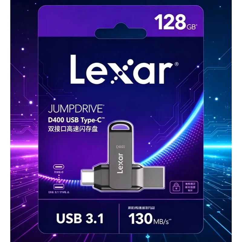 Lexar Dual‑head Flash Drive USB3.2 Gen1 Type‑C USB‑A U Disk For Android Phone Tablet Computer Mac Storage Device