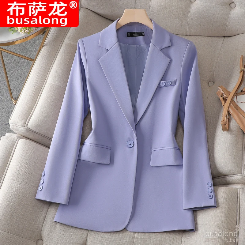 

New style blazer with a business vibe, long-sleeved professional women's suit, formal women's coat, workwear8615