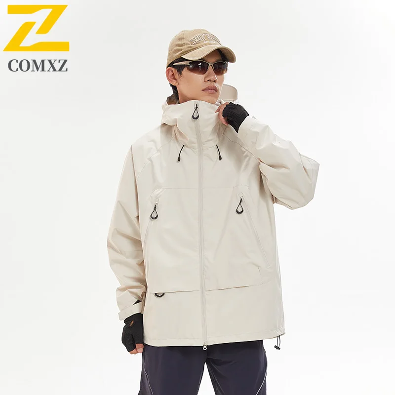 

Мужская куртка Charge, новинка 2025, ветрозащитная, водонепроницаемая, дышащая, свободная куртка с капюшоном, уличная ветровка для кемпинга и пешего туризма