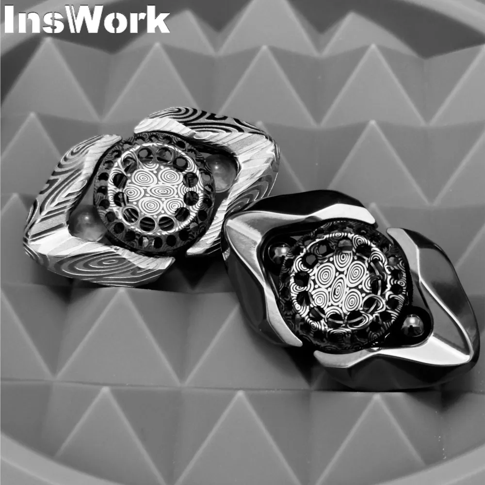 LARK Damasteel Stress Relief Wind Spinner Fidget Toys Fidget Spinners Cool Fidgets