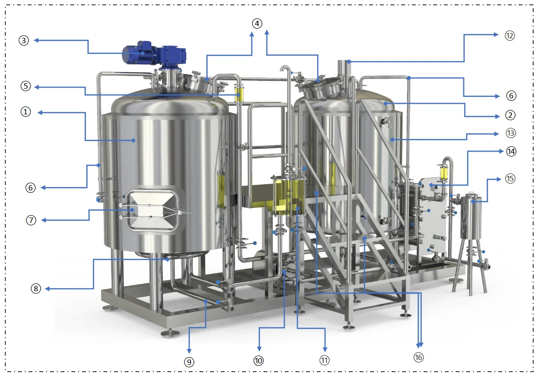 고품질 3BBL 양조 장비 맥주 산업용 양조 장비