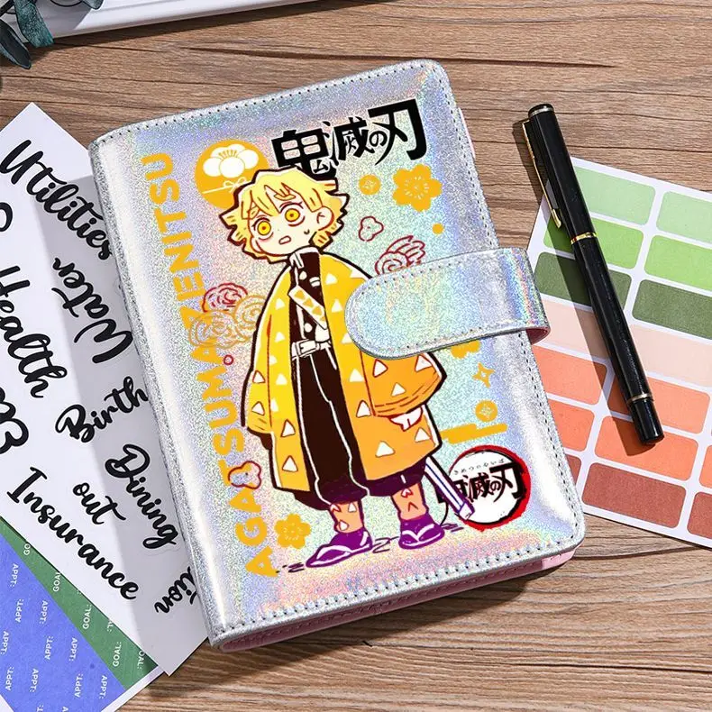 Demon Slayer Anime Notebook Binder Cute Cartoon Journal Diary Planner Stationery Organizer Gift