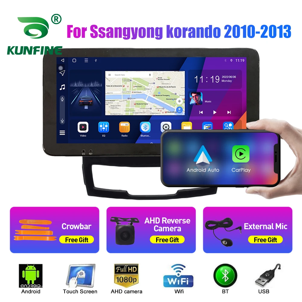 

Автомобильный радиоприемник для Ssangyong korando 2010-2013 Octa Core Android автомобильный DVD GPS навигатор автомобильный стерео Carplay Android авто