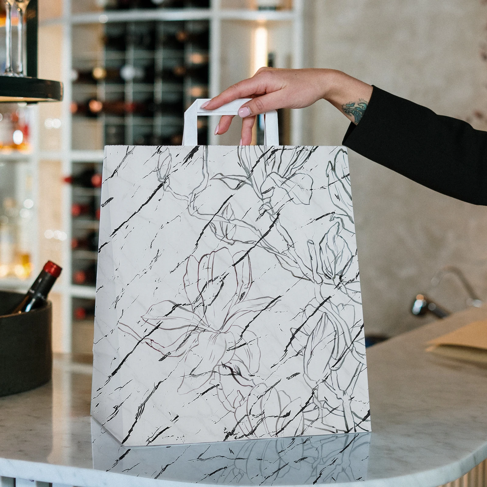 

3pcs Gift Wrapping Paper Thick Marbling Design For Birthday Christmas Wedding Bouquet Diy Craft Present Wrapper Soap Bar