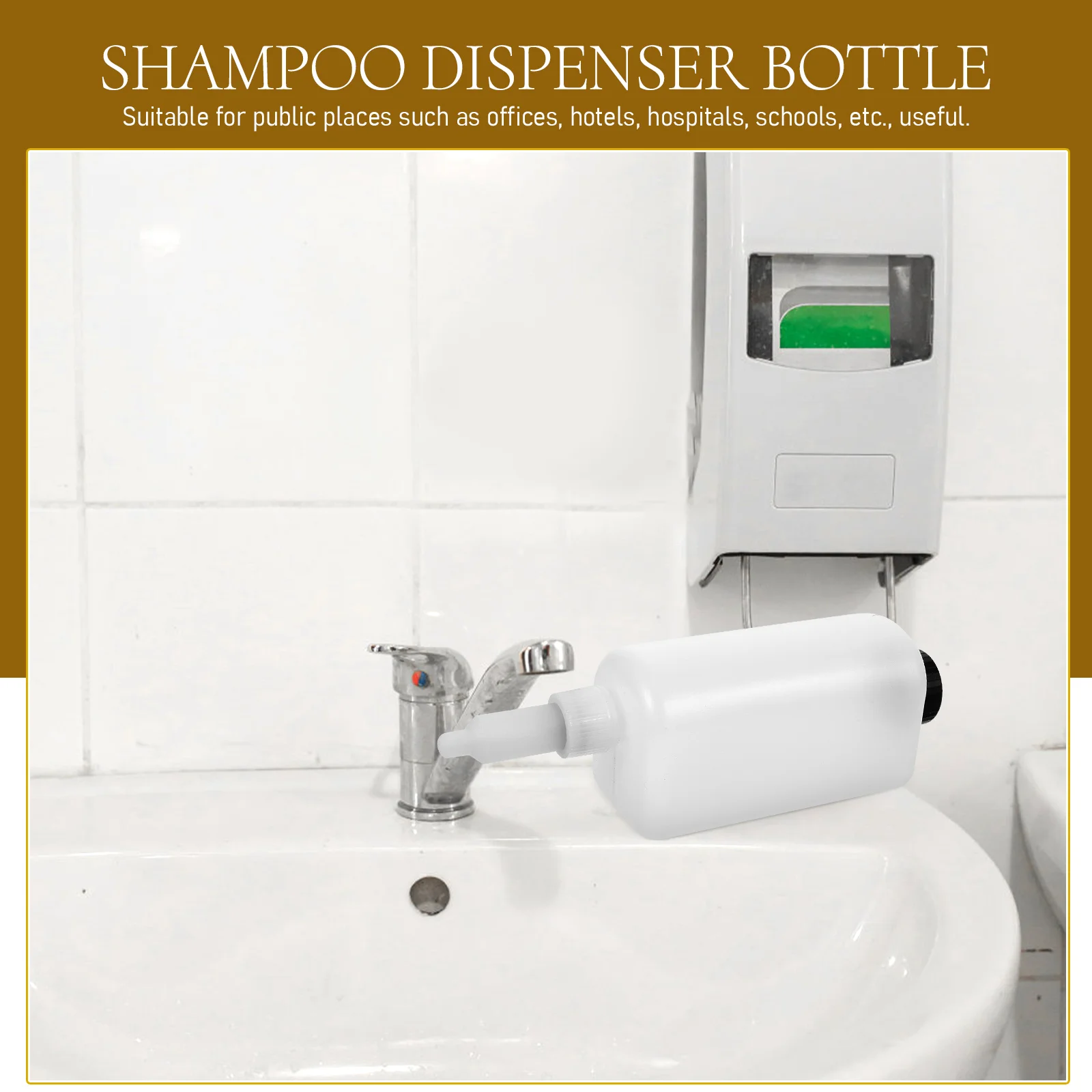 

2pcs Soap Dispenser Inner Bottle Replacement Detachable 350Ml White Wall Mount Pump Bottle For Kitchen Bathroom Use