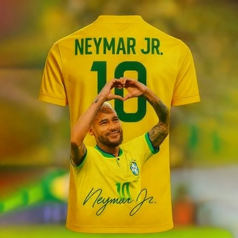 

Ограниченная серия Neymar с 3D-принтом памяти, модная спортивная одежда для активного отдыха, стильный дышащий топ для любителей футбола