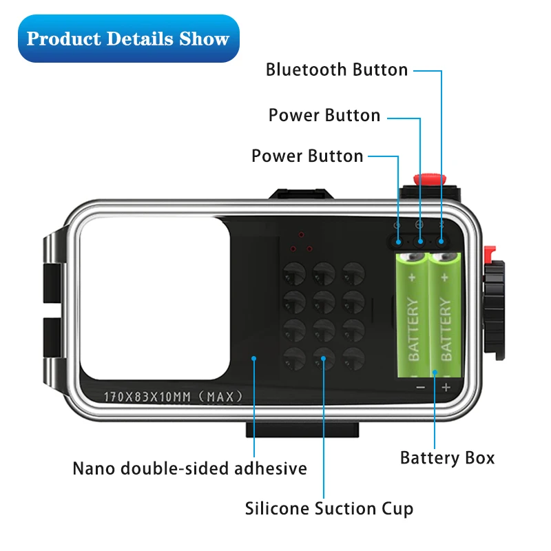 Funda de teléfono impermeable con Bluetooth para móvil, carcasa Universal subacuática para Huawei P20 P30 Pro Iphone 11 Xs max 12 pro, a la venta, nueva 1PC