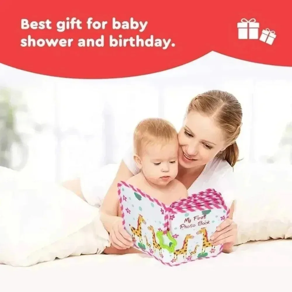 For Baby Photo Book Growth Album Babies Albums Shower Photography Album with Family Record First Year