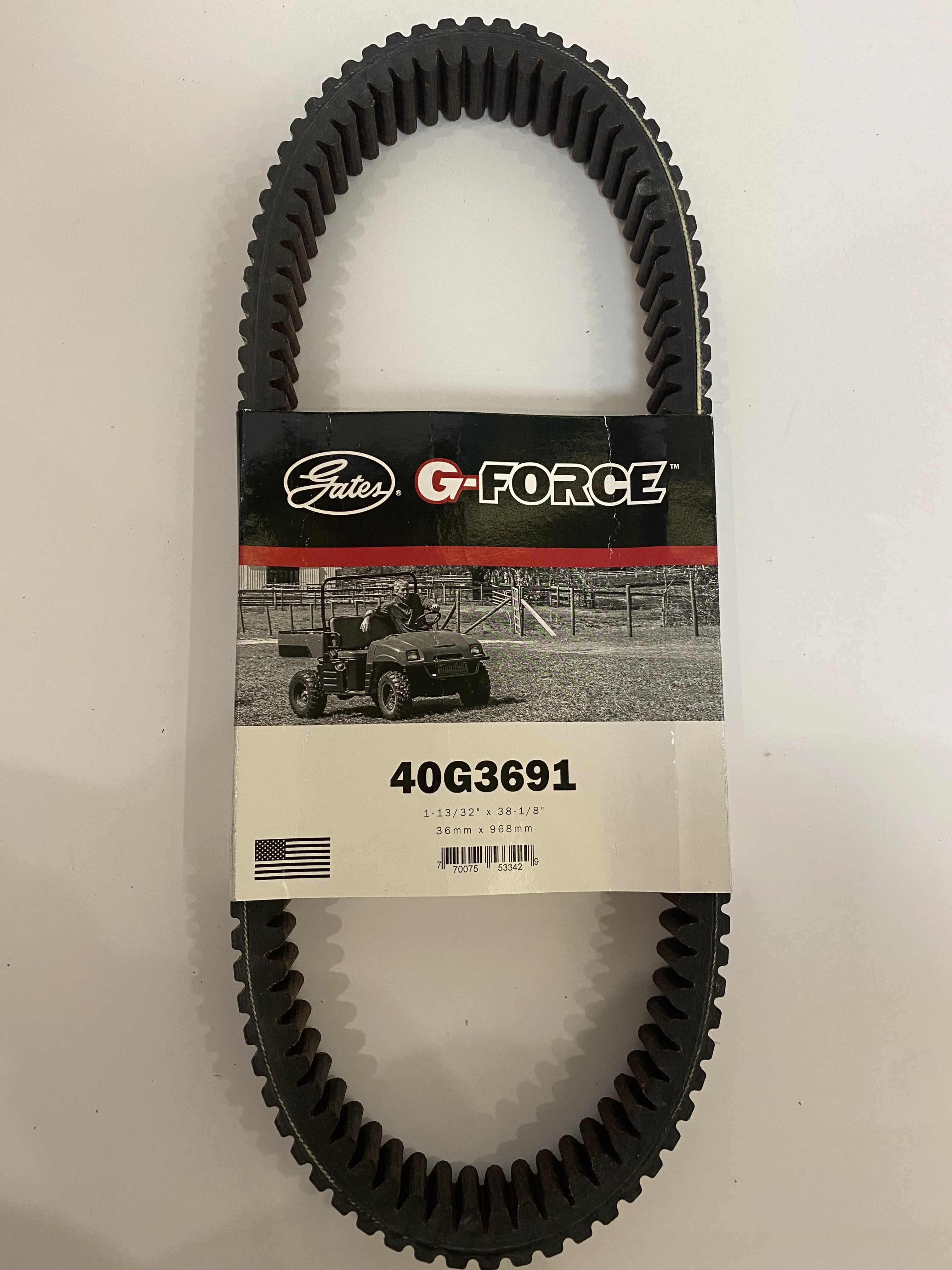 

Gates G-Force 40G3691 Continuous Variable Transmission Belt Rubber Material CF Moto ZForce 500/600/UForce 600 ATV/UTV/SNOWMOBILE
