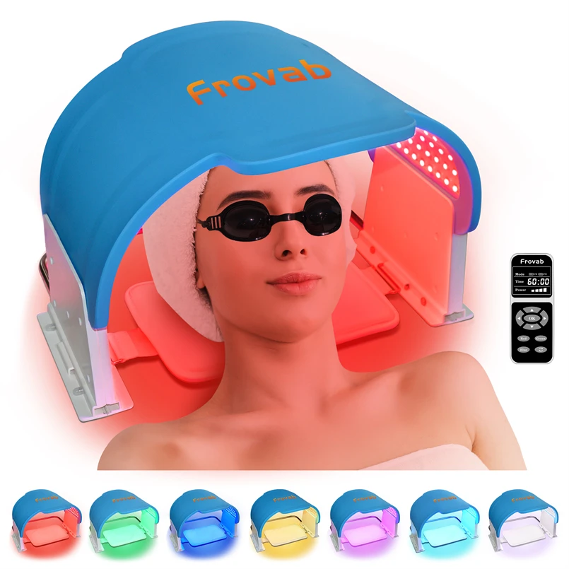 

7 Colors Silicone LED Mask Phototherapy Facial Removal LED Face Mask near Infrared Therapy Anti Aging Wrinkle Skin Rejuvenation