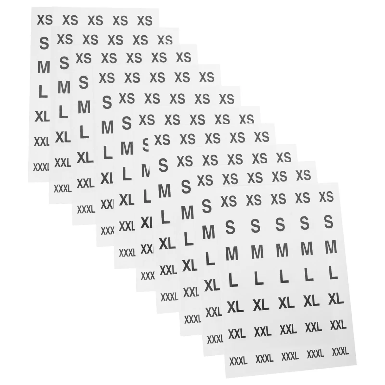 

350Pcs Black Size Labels Stickers for Clothing Round Adhesive Tags Applicable to Hangers Bags Retail Size Organization Solution