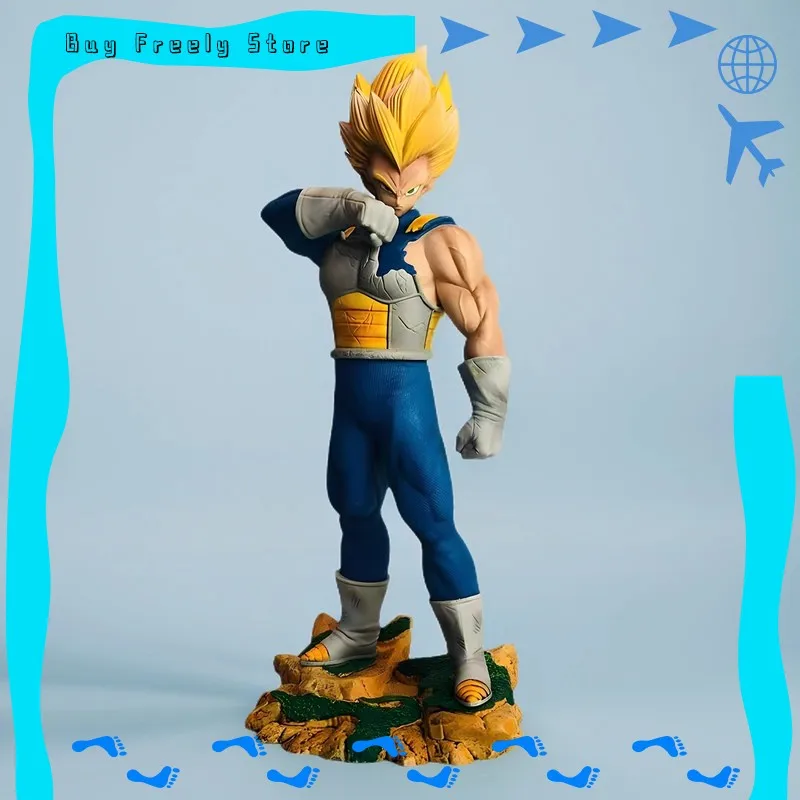 

Stock Dragon Ball Super Awakened Vegeta Action Figure Collectible Model Toy Anime Gift Display Item Premium Gk Ultramarine