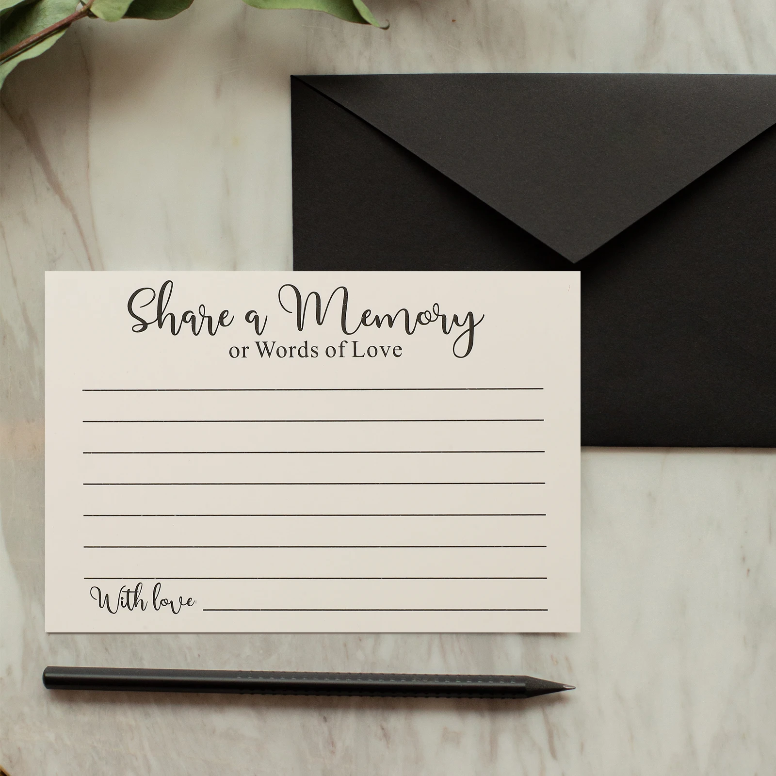 

50 Sheets Writing Cards for Memories Elegant Celebration Cards for Memorials Weddings Retirement Parties Multi-Use Keepsake Card