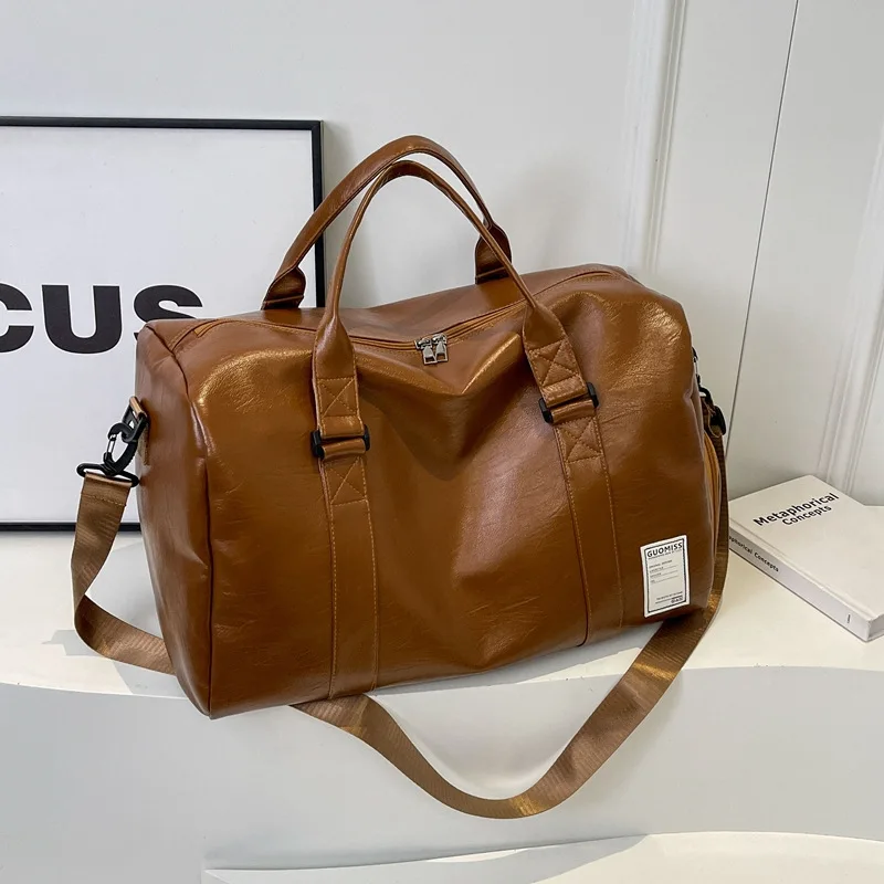 vintage-retro-pu-travel-duffel-bag-unisex-men-women-20-35l-large-capacity-gym-weekender-bag-wet-dry-separation