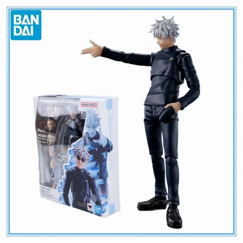 In Stock Bandai Original Genuine Jujutsu Technical High School Satoru Gojo SHF Model Toys Anime Action Figure Gifts Collectible